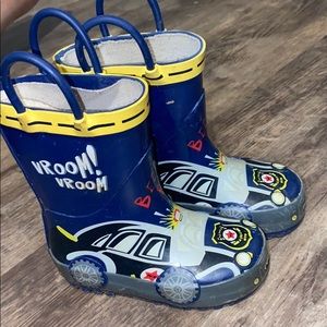 Police rain boots